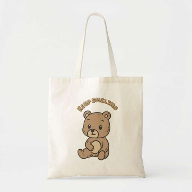 Bolsa Tote Belo Urso, Feliz Vibe (Frente)