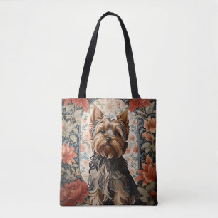 Bolsa Tote Belo Yorkie Yorkshire Terrier Portrait