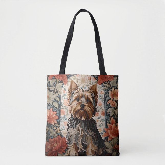 Bolsa Tote Belo Yorkie | Yorkshire Terrier Portrait (Frente)