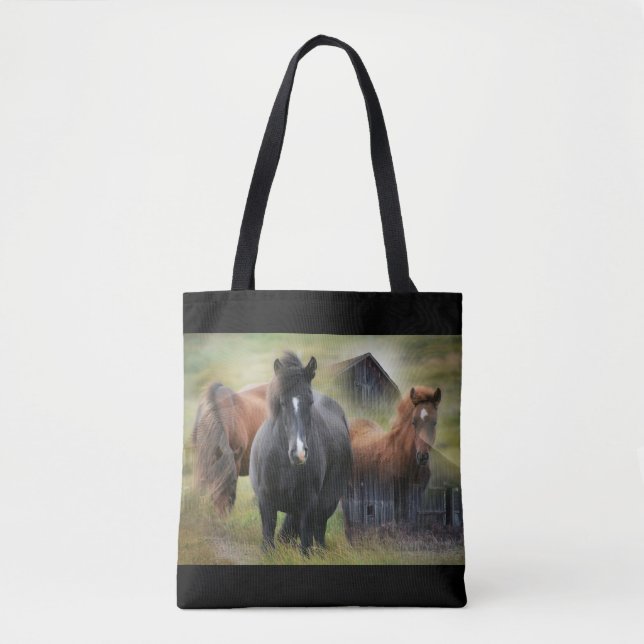 Bolsa Tote Belos Cavalos e Barão Russo (Frente)