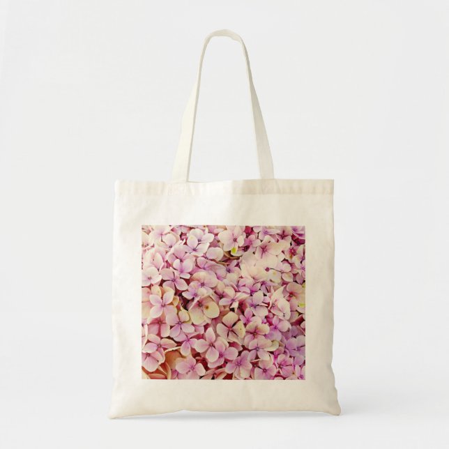 Bolsa Tote Belos Flores de Hydrangea (Frente)