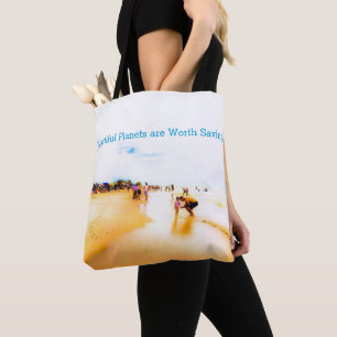 Bolsa Tote Belos planetas valem a pena salvar