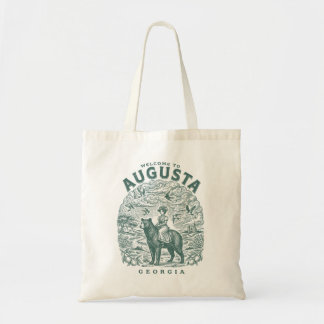 Bolsa Tote Bem-vindo a Augusta Geórgia Estilo Vintage