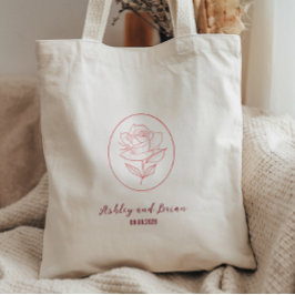 Bolsa Tote Bem-vindo ao Casamento Clássico do Jardim de Famíl