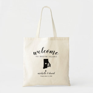 Bolsa Tote Bem-vindo ao Casamento Silhouette do Estado de Rho