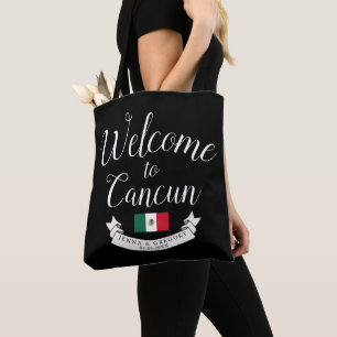 Bolsa Tote Bem-vindo ao México   Personalização de Casamento 