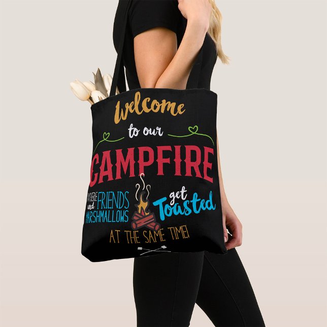 Bolsa Tote Bem-Vindo Ao Nosso Camfire (Criador carregado)