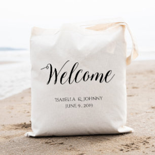 Bolsa Tote Bem-vindo presente de boas-vindas do casamento