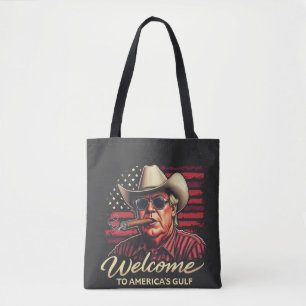 Bolsa Tote Bem-vindos à América do Funny do Golfo
