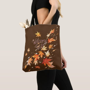 Bolsa Tote Bem-vindos ao outono, Folhas do outono
