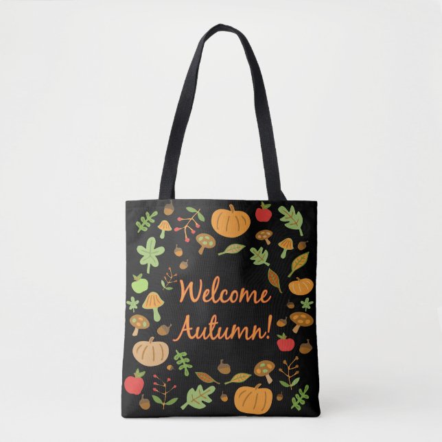 Bolsa Tote Bem-vindos, outono! (Frente)