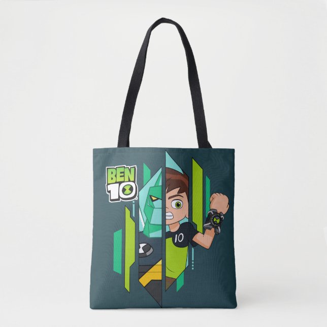 Bolsa Tote Ben 10 Transformação de DNA Diamondhead (Frente)