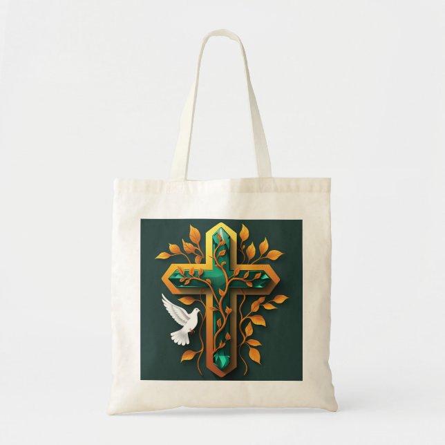 Bolsa Tote Bênção da Cascata Sagrada (Frente)