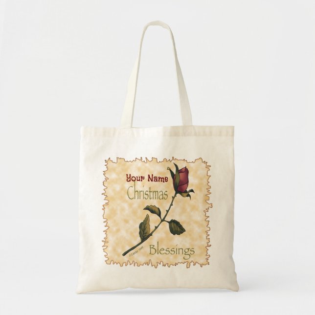 Bolsa Tote Bênçãos de Natal aos sacos (Frente)