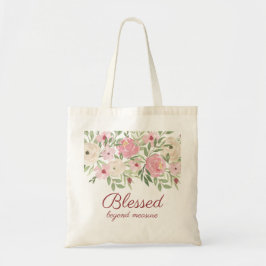 Bolsa Tote Bendita Sem Medida Floral Rosa