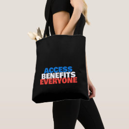 Bolsa Tote Benefícios de Acessibilidade ao Orgulho da Deficiê