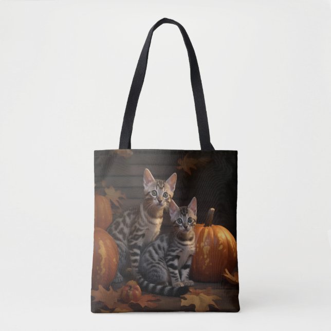Bolsa Tote Bengala Kitten Autumn Delight Pumpkin (Frente)