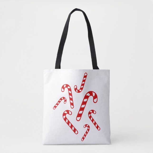 Bolsa Tote Bengalas de Natal  (Frente)