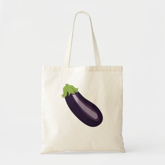Bolsa Tote Beringela Emoji (Frente)