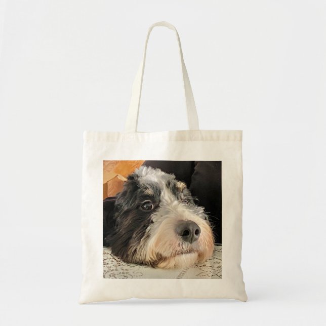 Bolsa Tote Bernedoodle Adorável (Frente)