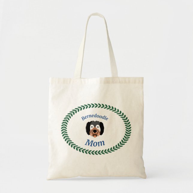 Bolsa Tote "Bernedoodle Mãe" Tote Bag (Frente)