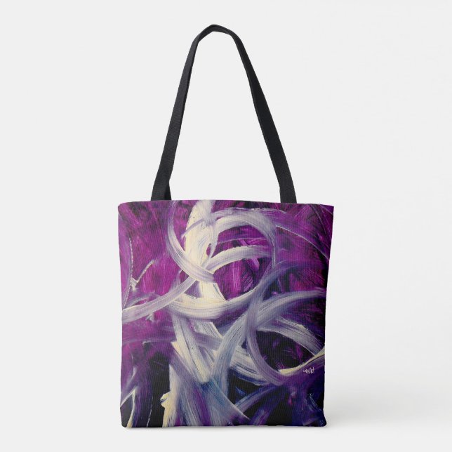 Bolsa Tote Berry&Brush, Abstract Art (Verso)