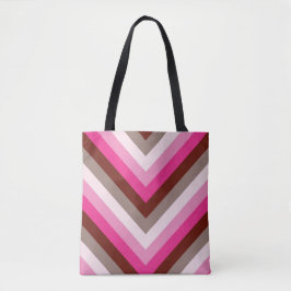 Bolsa Tote Berry Mocha Chevron