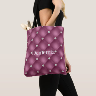 Bolsa Tote Berry Pink Diamond Tufts Natal