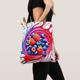 Bolsa Tote Berry Splash: Intermitência de Cores