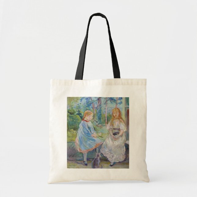 Bolsa Tote Berthe Morisot - Jovens Garotas na Janela (Frente)