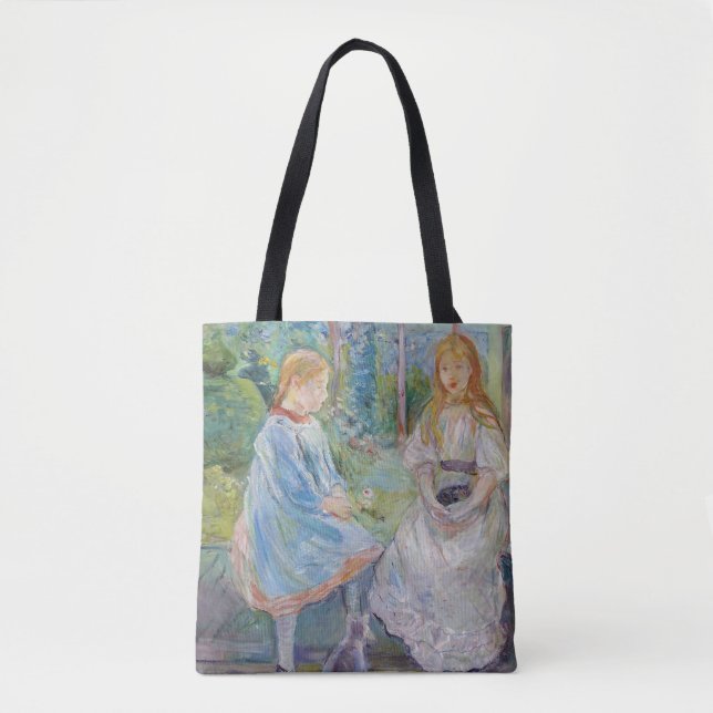 Bolsa Tote Berthe Morisot - Jovens Garotas na Janela (Frente)