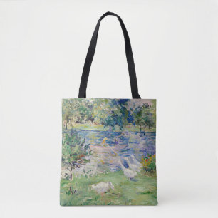 Bolsa Tote Berthe Morisot - Menina num Barco com Gansos