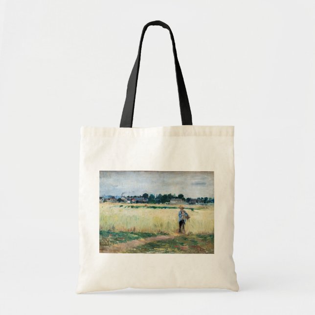 Bolsa Tote Berthe Morisot - No campo de rodas em Gennevillier (Frente)