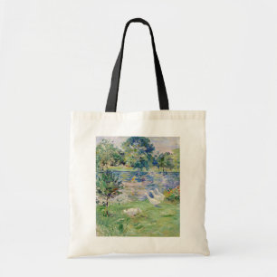 Bolsa Tote Berthe Morisot - Rapariga num Barco com Gansos