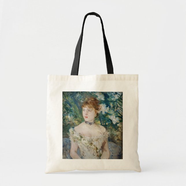 Bolsa Tote Berthe Morisot - Rapariga pequena em um palhaço (Frente)