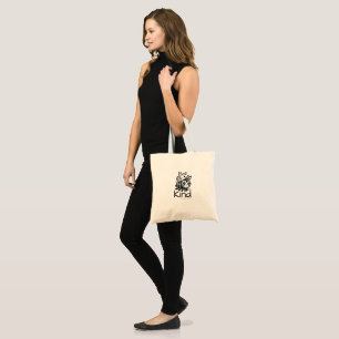 Bolsa Tote Besouro Bonito - Preto em branco