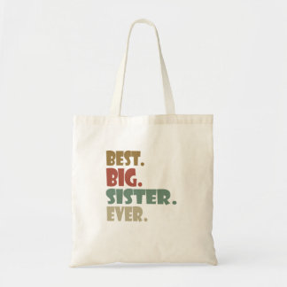 Bolsa Tote Best Big Sister Ever Older Sibling for Girls