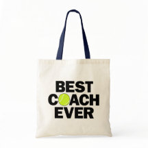 Best Coach Ever Sweet Tennis Coach Tote Bag