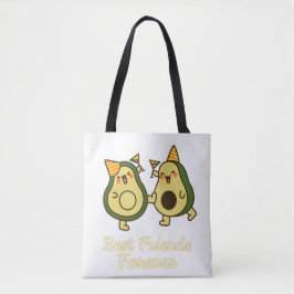 BOLSA TOTE BEST FRIENDS FOREVER, FUNNY AVOCADO, FRIENDS DAY