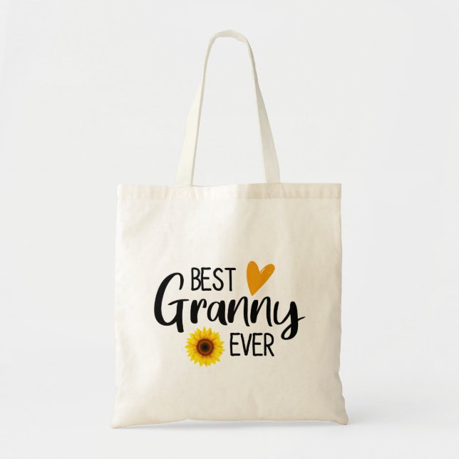 Bolsa Tote Best Granny Ever // Cute Mother's Day Gift (Frente)