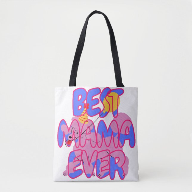 Bolsa Tote Best Poodle Mom ever (Frente)