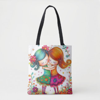 Bolsa Tote Bestas Amiguinhas Lindas