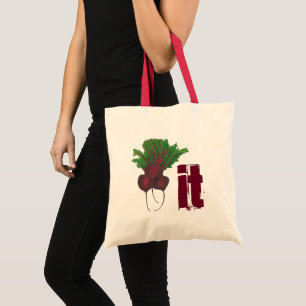 Bolsa Tote Beterraba (Beat) Engraçada Beterraba Vermelha Vege