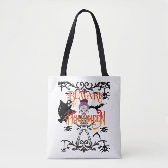 Bolsa Tote Beware Halloween (Frente)