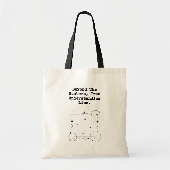 Bolsa Tote Beyond The Numbers | True Math Understanding (Frente)