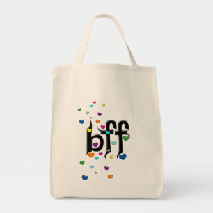 Bolsa Tote bff ~ corações
