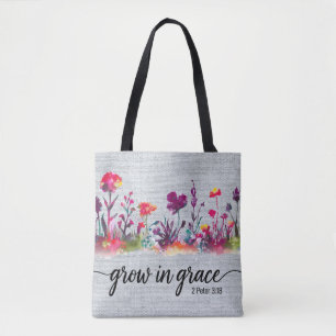 Bolsa Tote Bíblia Cristã Inspiracional Versa/Escritura