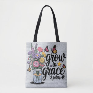 Bolsa Tote Bíblia Cristã Inspiracional Versa/Escritura
