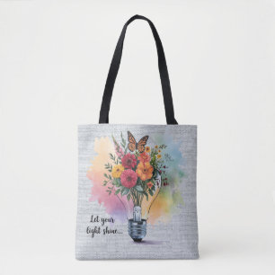 Bolsa Tote Bíblia Cristã Inspiracional Versa/Escritura