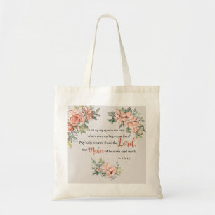 Bolsa Tote Bíblia Elegante Monograma Verso Cor de Água